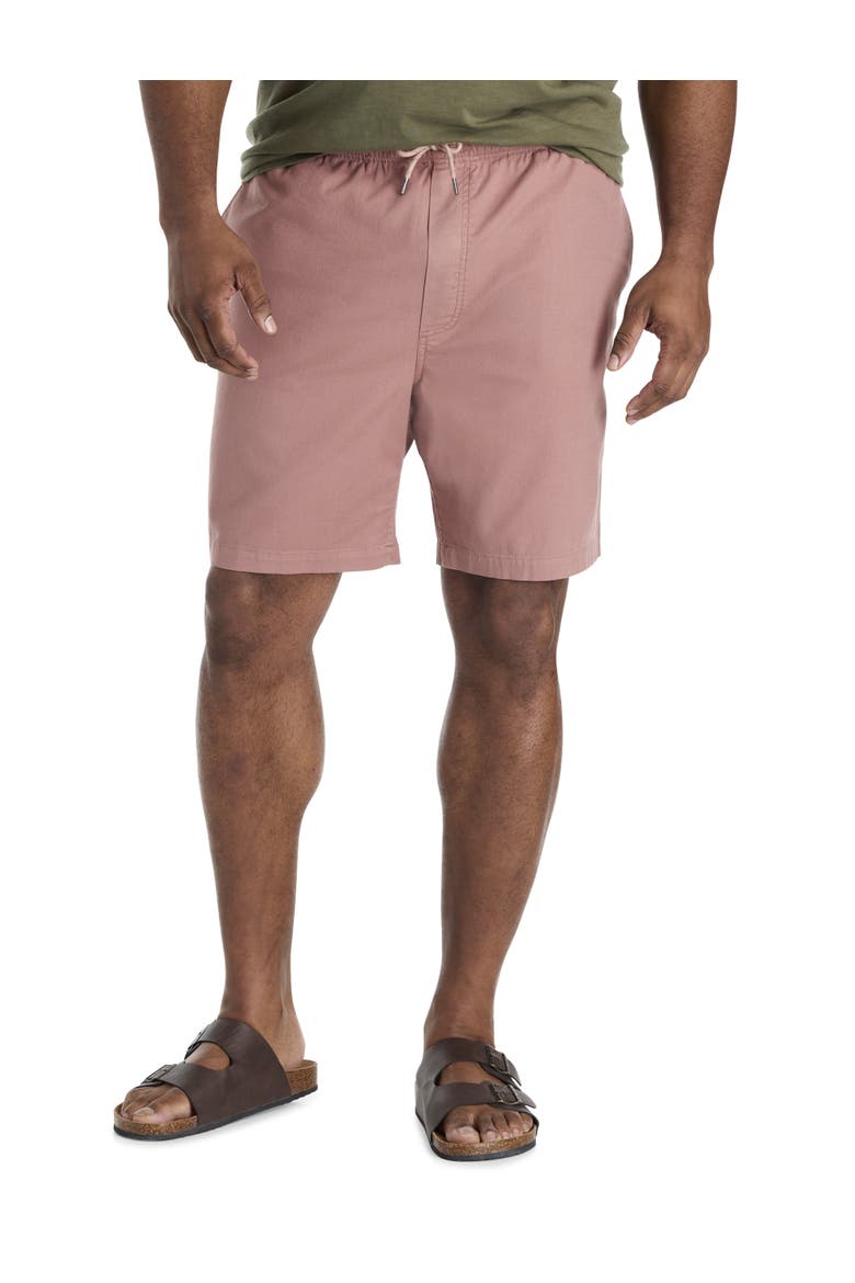 Big & Tall Essential Drawstring Shorts, Main, color, CEDAR ROSE