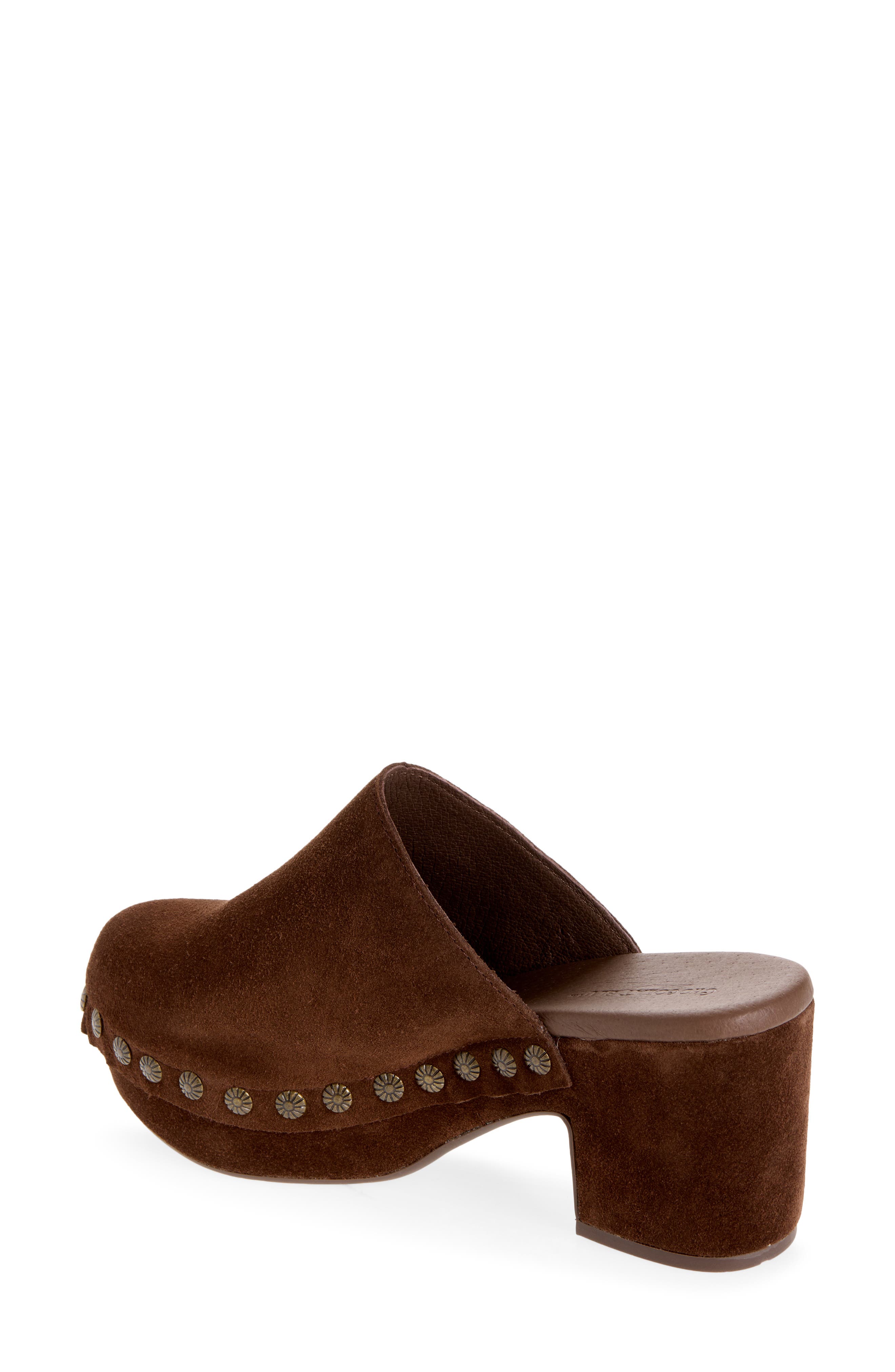 Goldy Platform Mule, Alternate, color, CHOCOLATE SUEDE