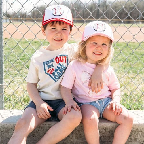 Sweet Wink Baseball Patch Trucker Hat In Pink