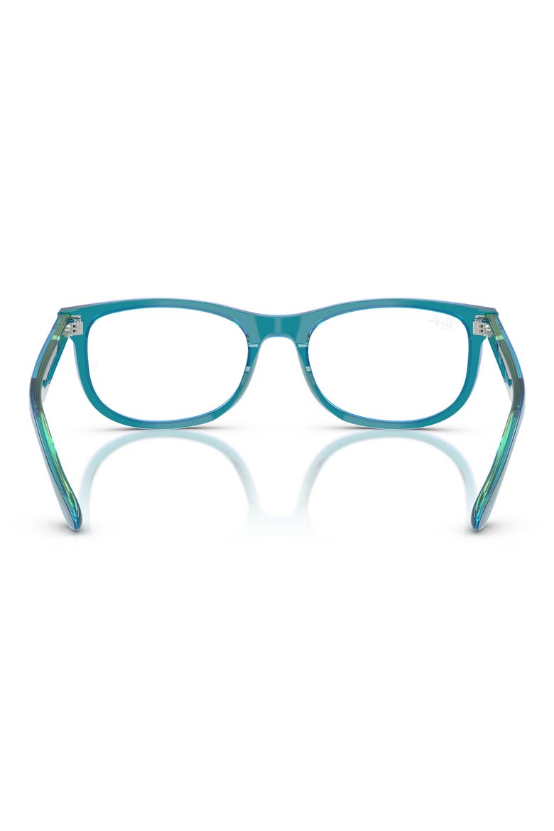 46mm Rectangle optical glasses, Alternate, color, BLUE GREEN