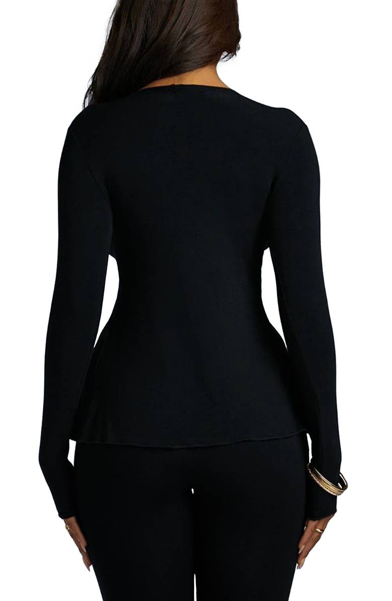 Naked Wardrobe Tie Front Top, Alternate, color,