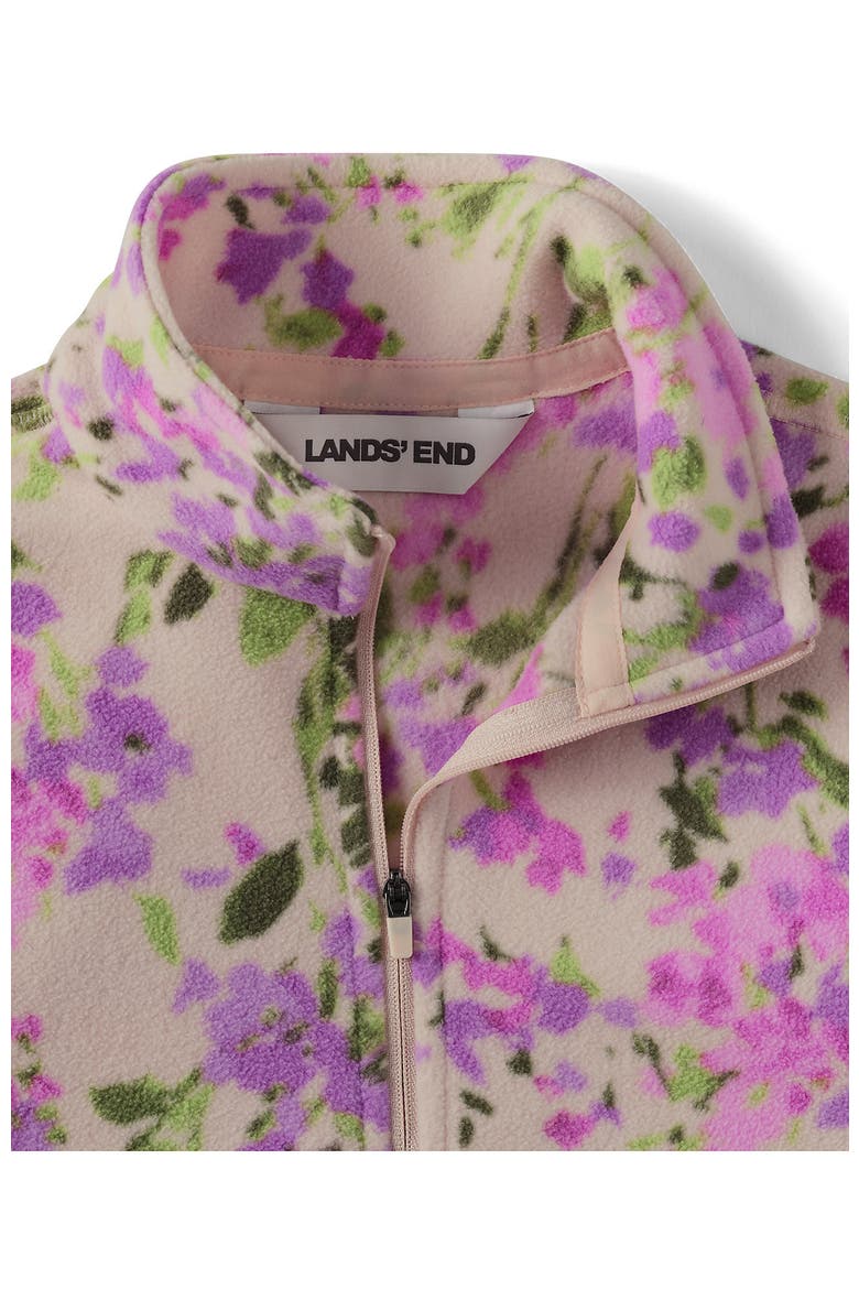 Anyweather Fleece Quarter Zip Pullover, Alternate, color, Soft Mineral Blush Floral