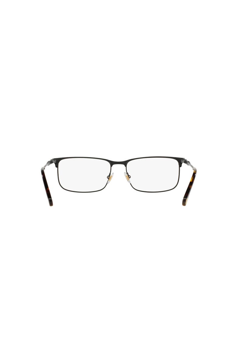 Brooks Brothers 53mm Rectangle optical glasses, Alternate, color, Black