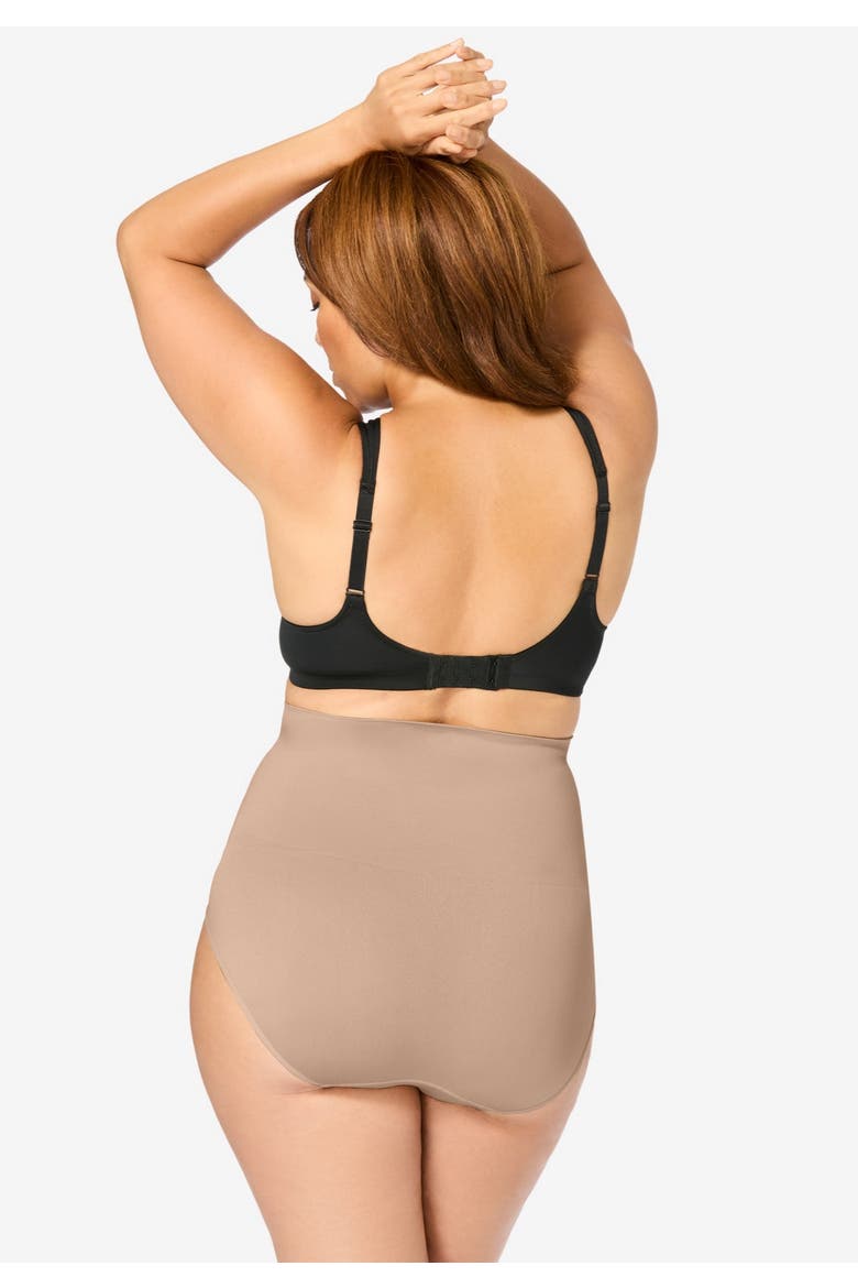 Instant Shaper Medium Control Seamless High Waist Brief, Alternate, color, NUDE