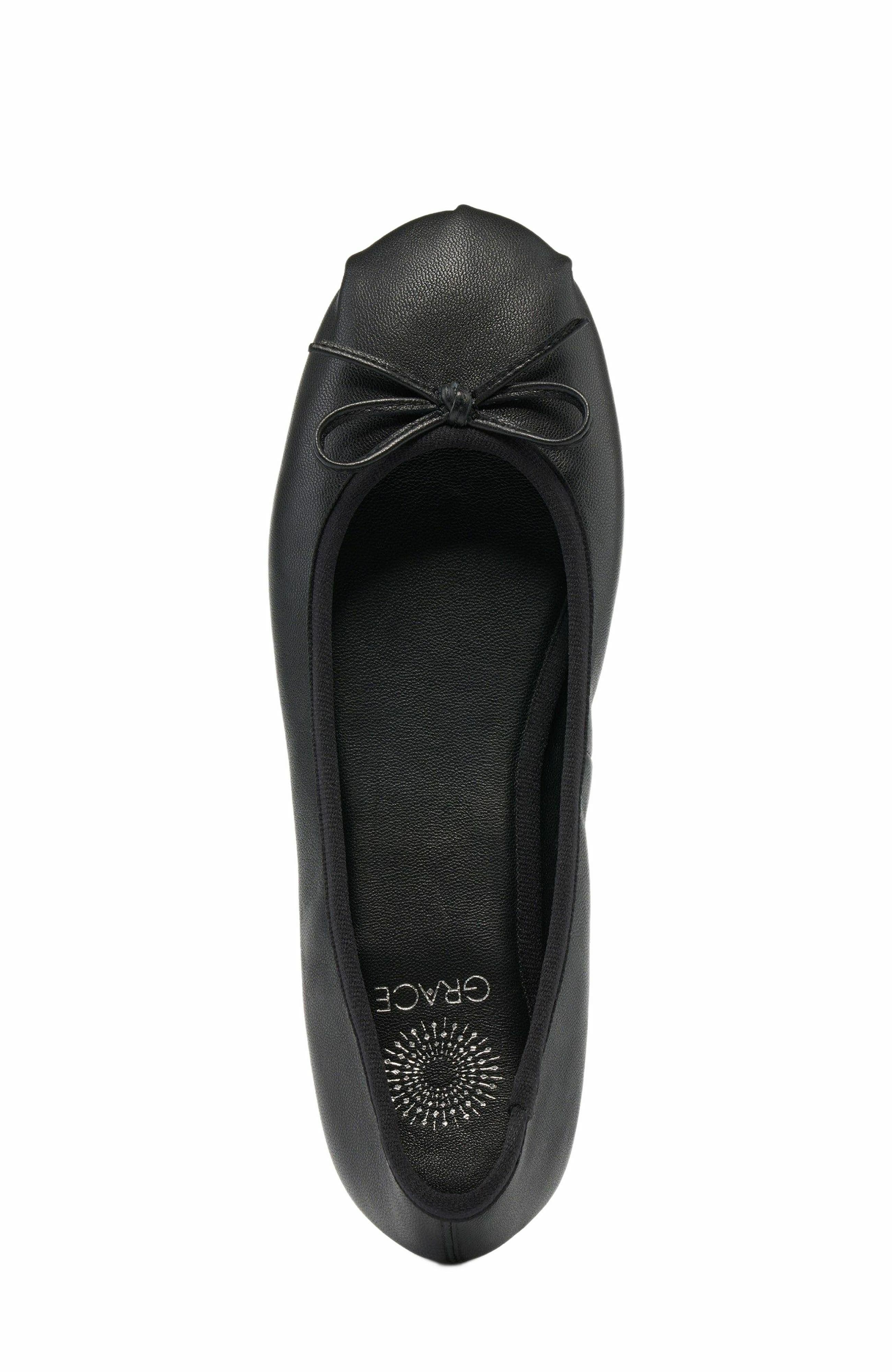 Grace Footwear Reims Ballerina, Alternate, color, Black