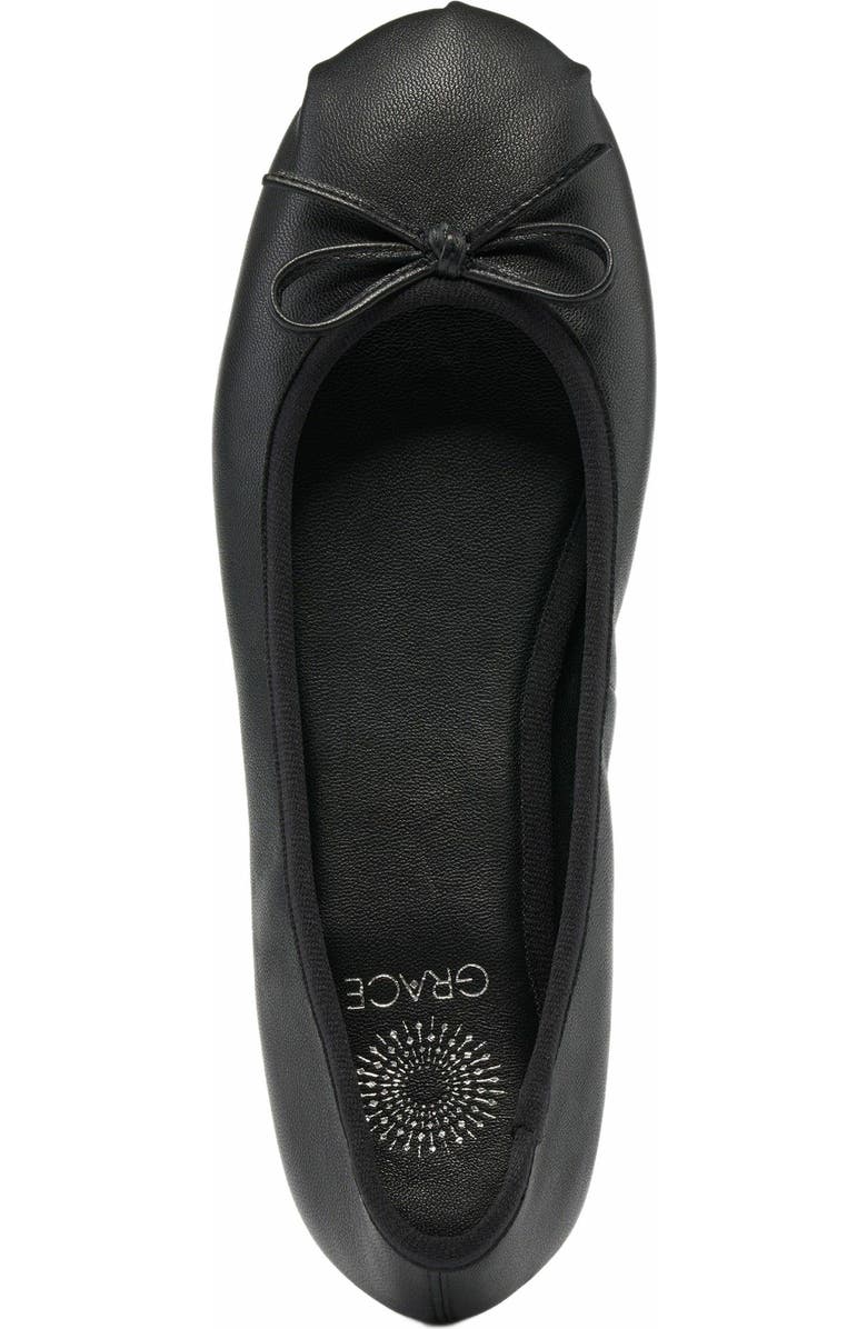 Grace Footwear Reims Ballerina, Alternate, color, Black