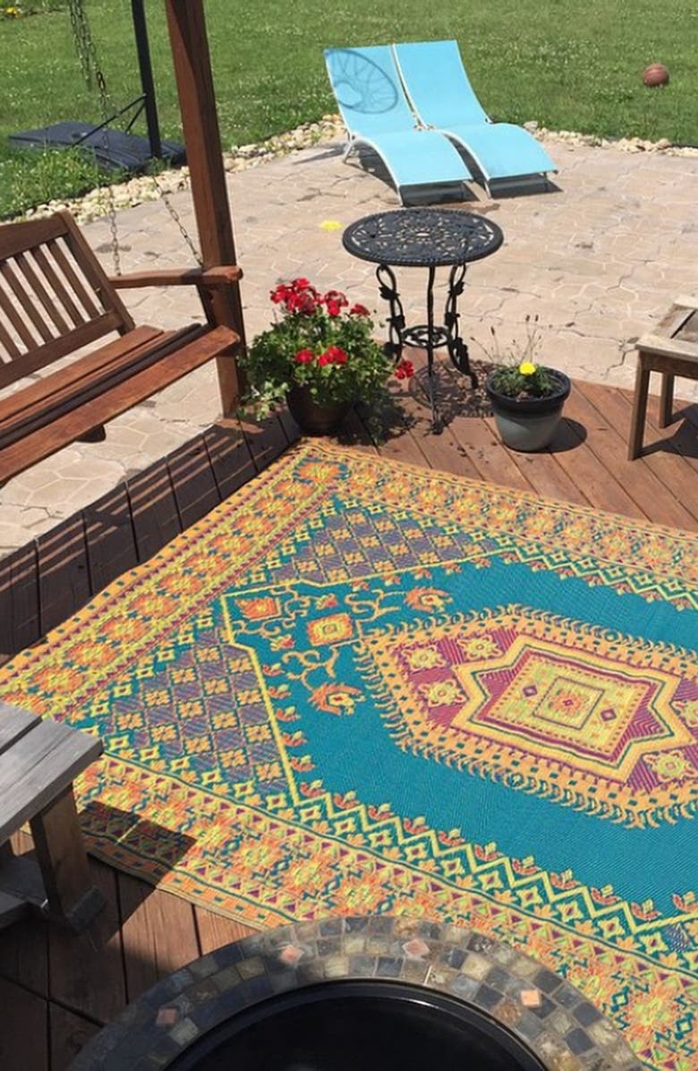 Mad Mats Turkish Aqua, Alternate, color, Aqua And Green