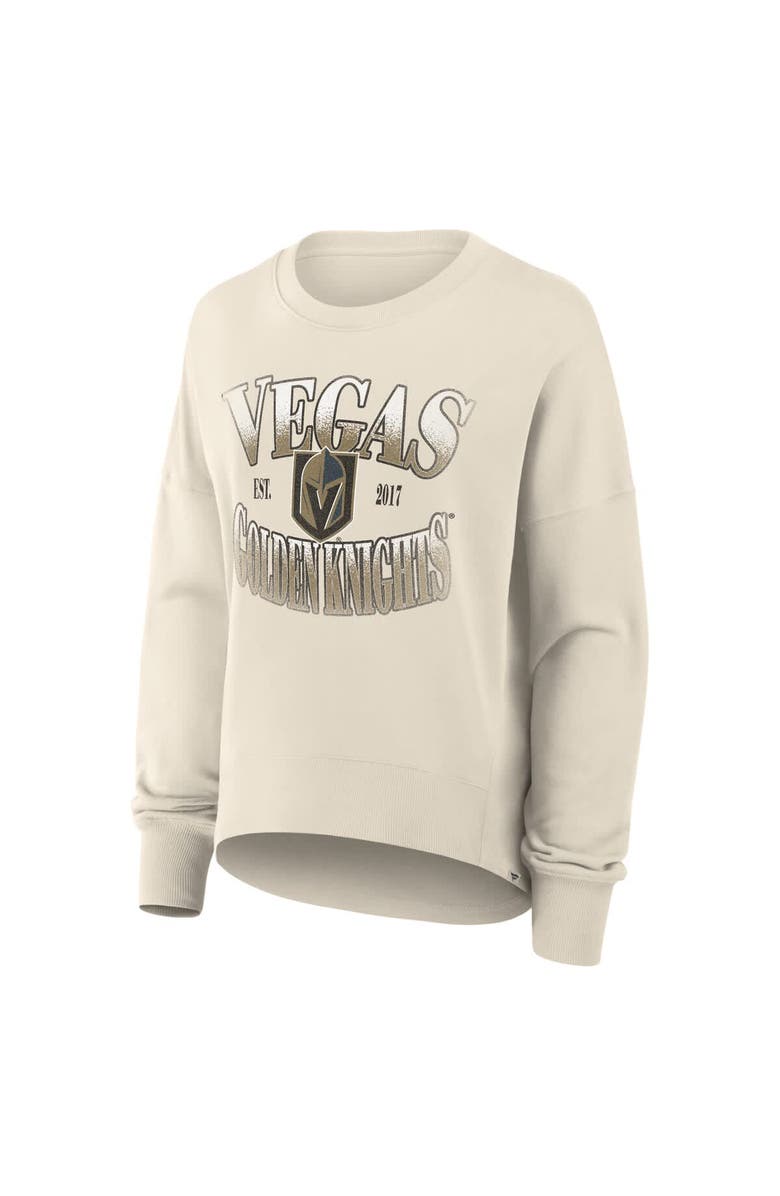 FANATICS Women's Fanatics Cream Vegas Golden Knights Oversized Slice Pullover Sweatshirt, Alternate, color, Cream
