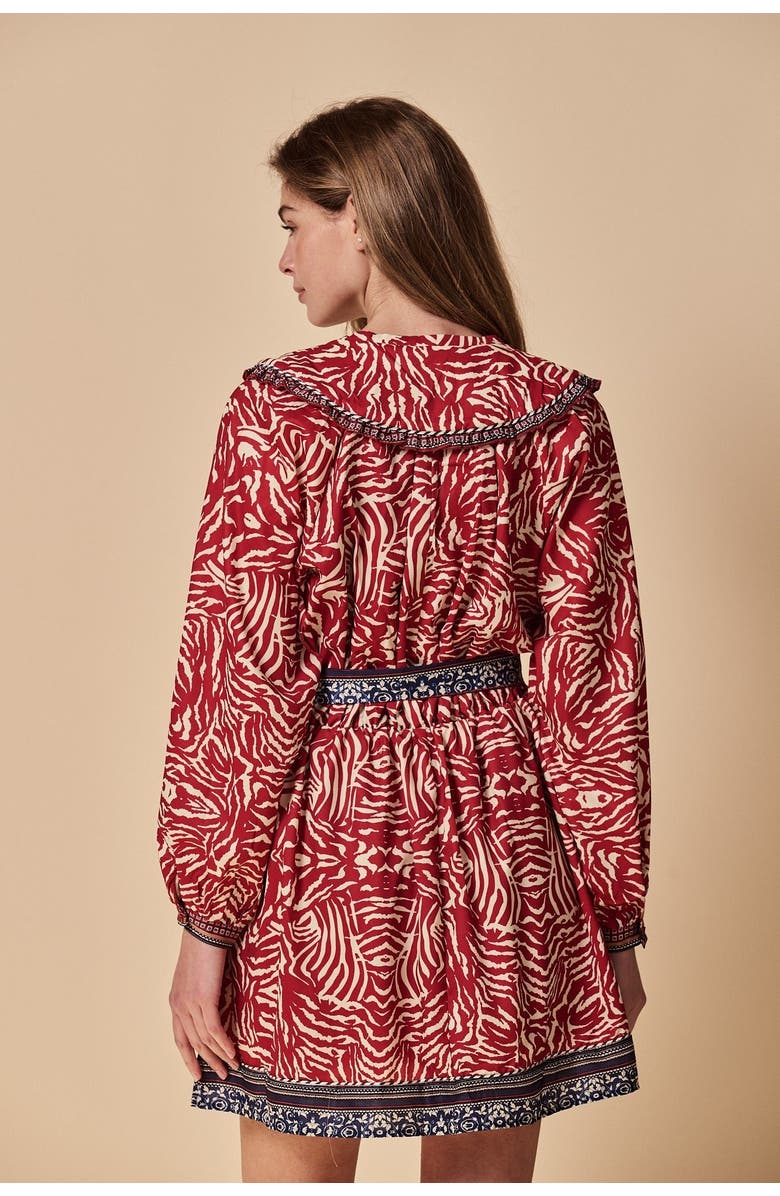 The Shirt by Rochelle Behrens The Taylor Dress, Alternate, color, Red