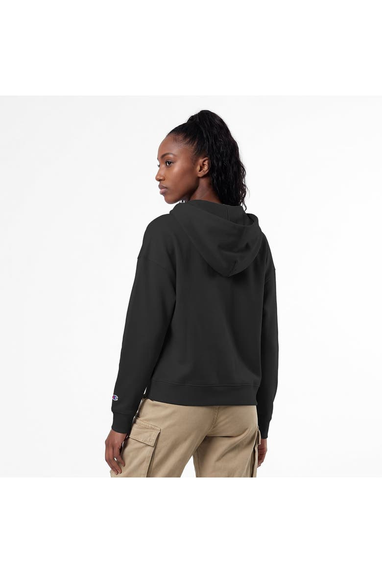 Women's Champion Black Los Angeles Dodgers Powerblend Fleece Full-Zip Hoodie, Alternate, color, Black