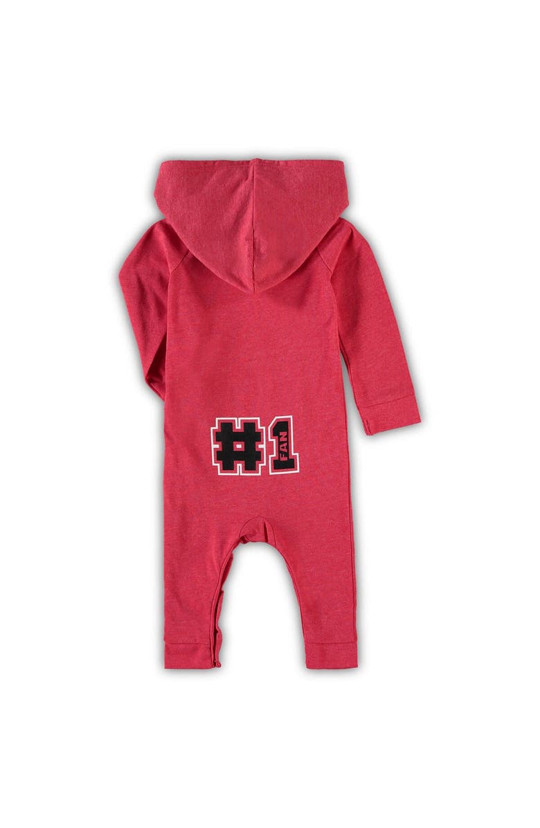 COLOSSEUM Newborn & Infant Colosseum Scarlet Nebraska Huskers Henry Pocketed Hoodie Romper, Alternate, color, 
