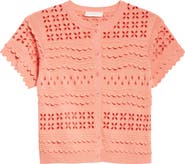 Ulla Johnson Abriana Eyelet Scallop Trim Cardigan