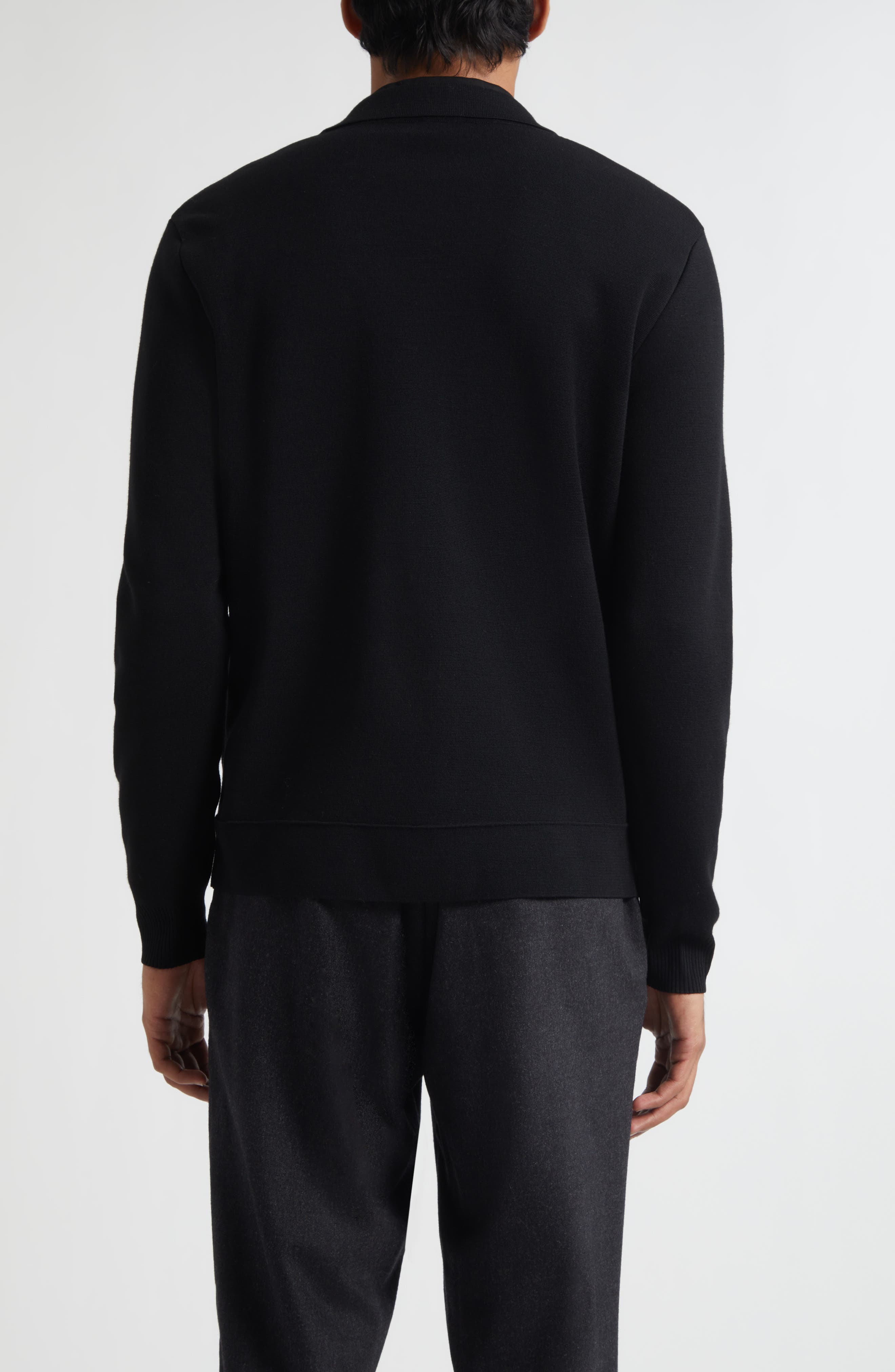 Merino Wool Zip Cardigan - image 2