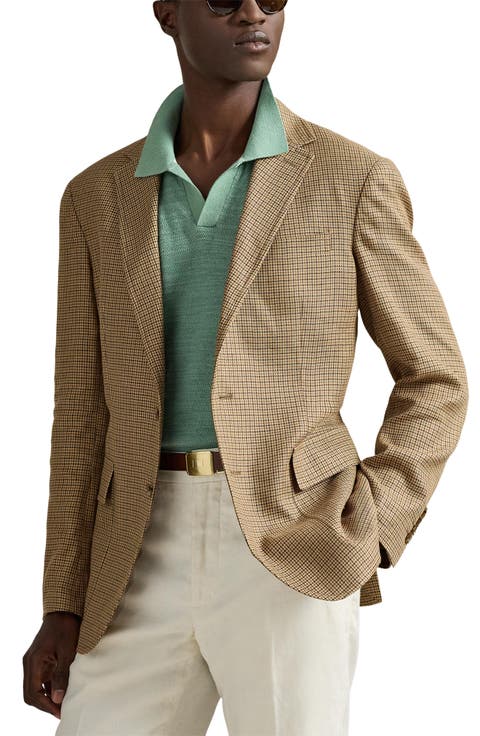 Textured Seed Stitch Cotton & Linen Polo