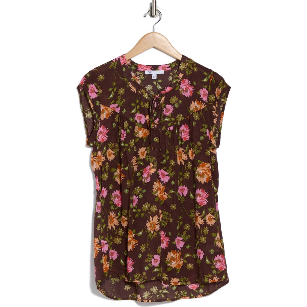 Dr2 By Daniel Rainn Floral Cap Sleeve Top