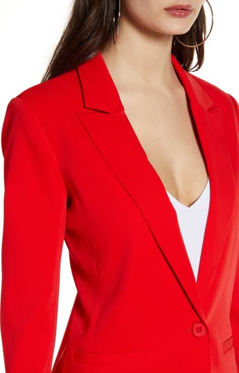 Tailored Single Button Blazer