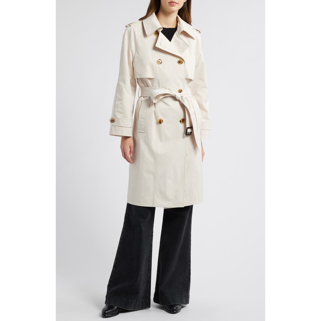 Shop Bcbg Max Azria Water Resistant Double Breasted Belted Trench Coat
