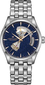 Jazzmaster Open Heart Automatic Bracelet Watch, 42mm (Men) | Nordstrom