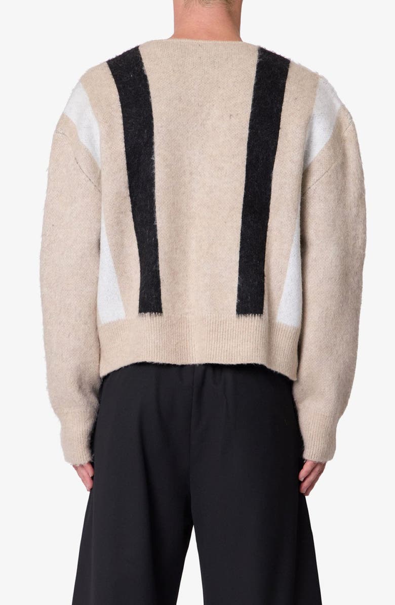 mnml Stripe Brushed Cardigan, Alternate, color,