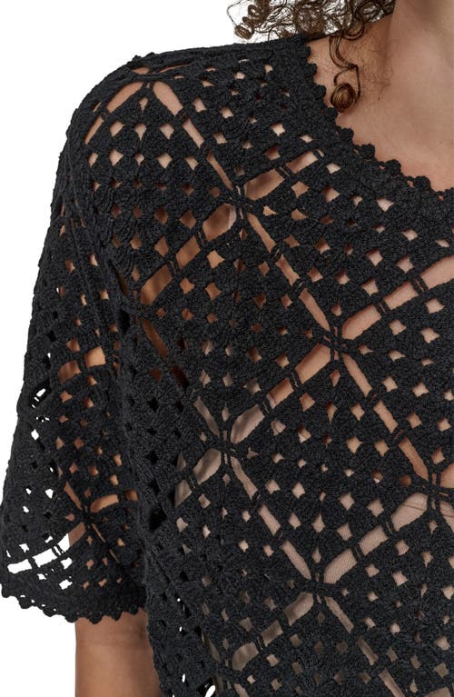 Dkny Womens Crocheted Short Sleeve Sweater Midi Sweater Skirt