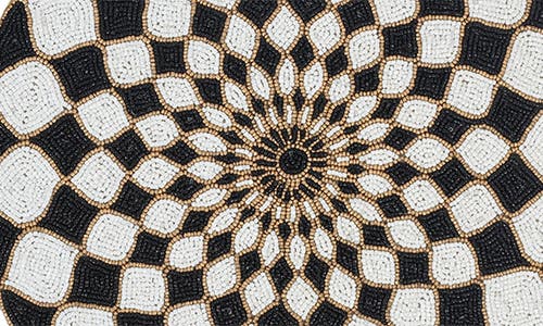 Tiramisu Victoria Beaded Placemat In Black