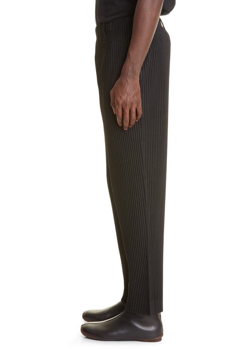 Pleated Pants, Alternate, color, BLACK