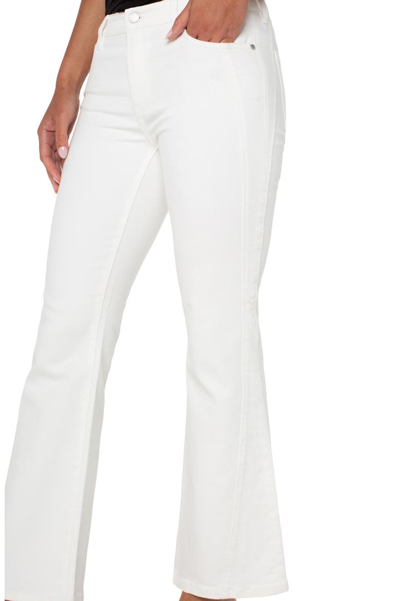 Hannah Front Seam Flare Jeans, Alternate, color, BONE WHITE