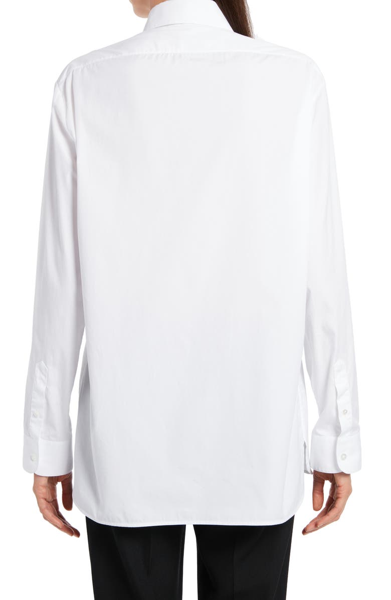 The Row Big Sisea Cotton Poplin Button-Up Shirt, Alternate, color, 