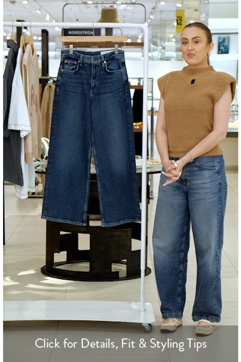 Andi High Waist Ankle Wide Leg Jeans video