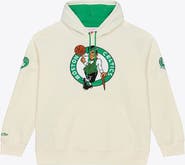 Mitchell & Ness Men's Mitchell & Ness Cream Boston Celtics Hardwood Classics Chainstitch Premium Fleece Hoodie