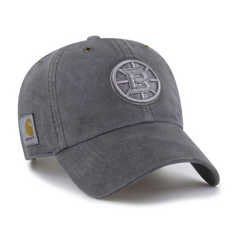 Men's Carhartt x '47  Charcoal Boston Bruins Clean Up Adjustable Hat