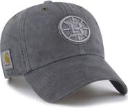 CARHARTT X 47 Men's Carhartt x '47  Charcoal Boston Bruins Clean Up Adjustable Hat