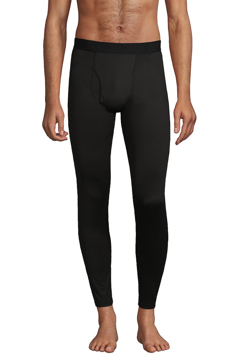Lands' End Stretch Thermaskin Long Underwear Pants Base Layer, Main, color,