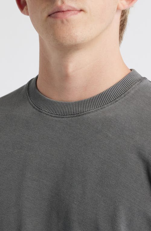 Alex Crane Caza Rib Organic Cotton Sweatshirt In Gray