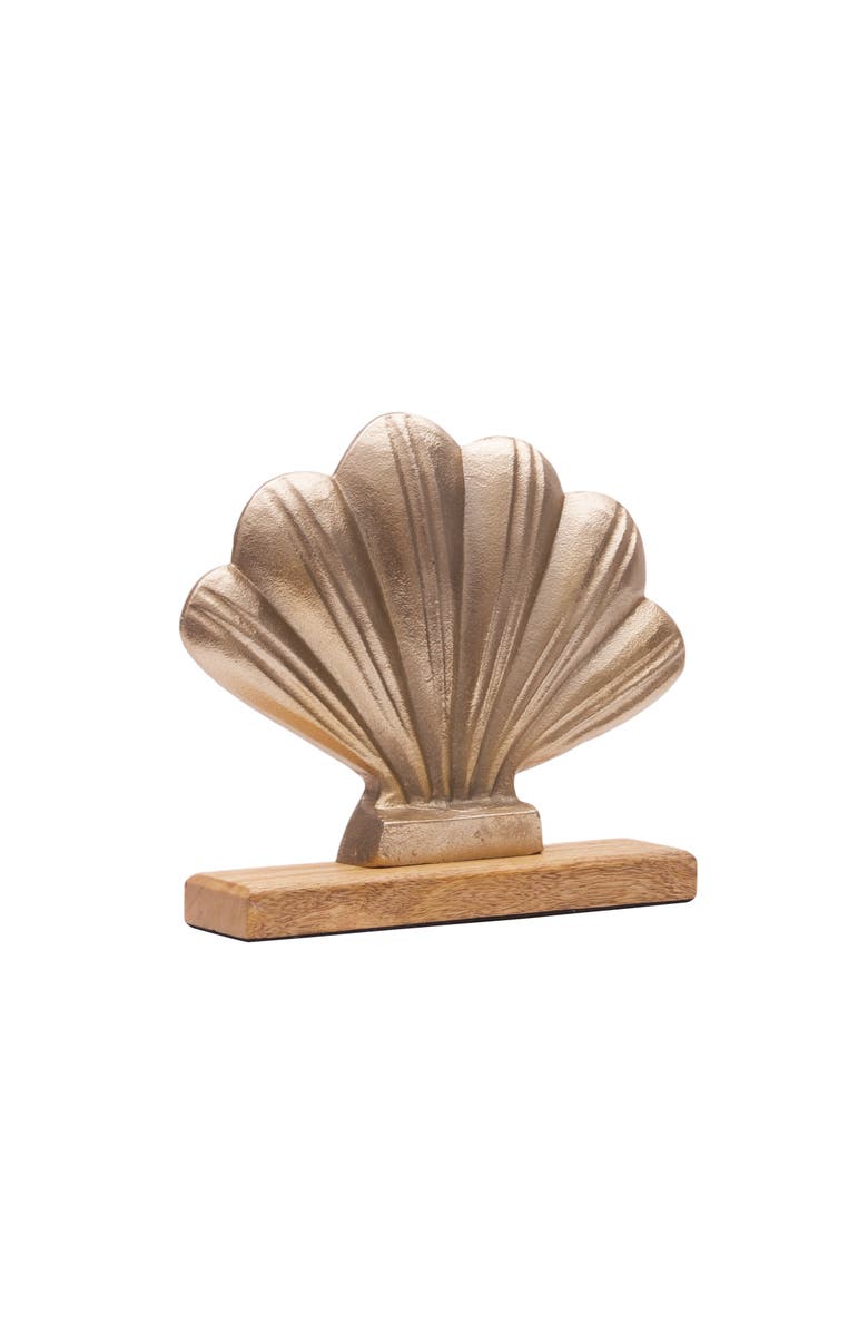 Gallerie II Metal Solid Fan Shell Decorative Figurine, Main, color, Gold