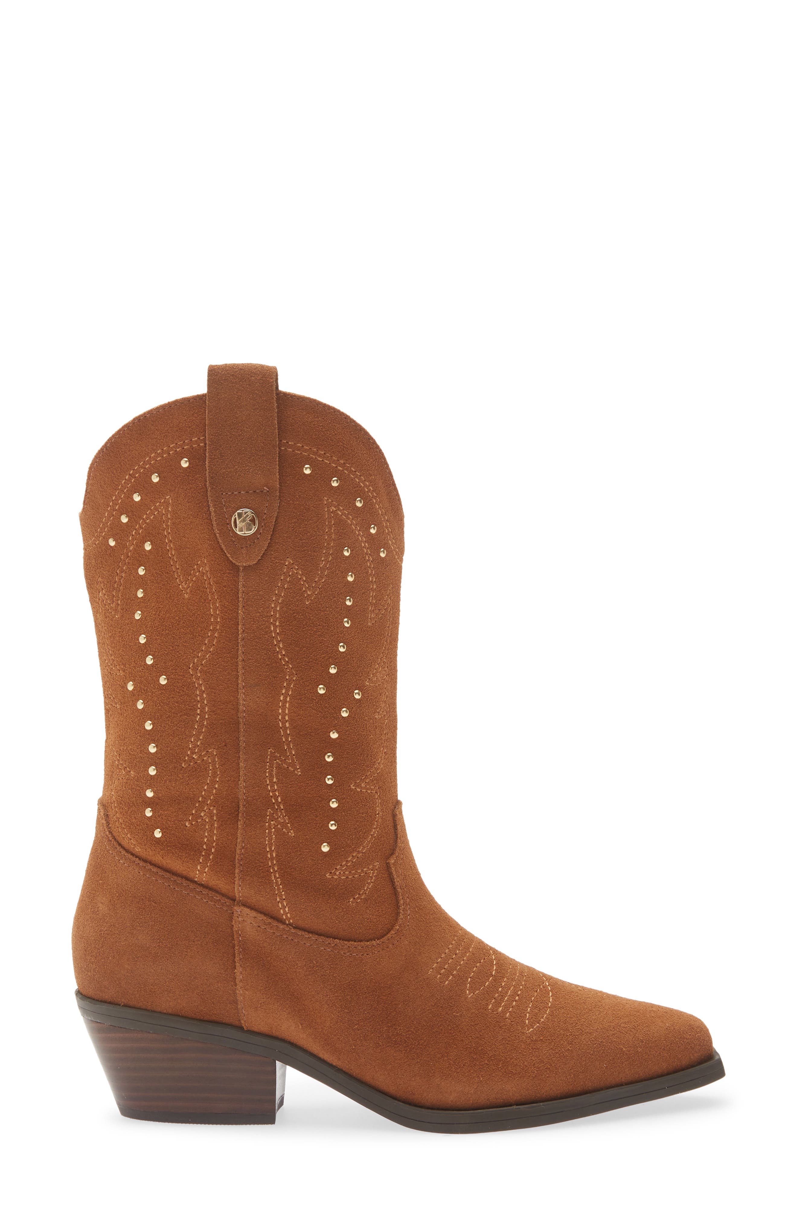 Metallic Western Boot, Alternate, color, CASTANHO 26