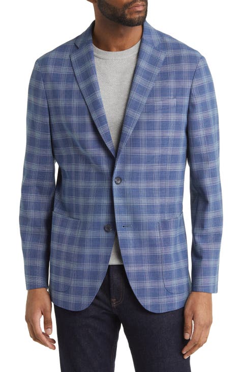 Plaid Patch Pocket Sport Coat (Regular & Big)