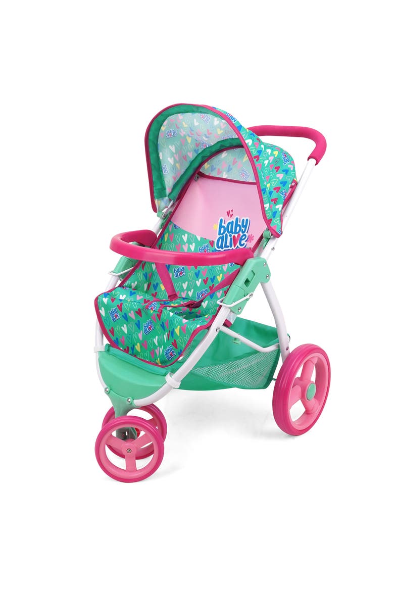 Doll Jogging Stroller, Main, color, Multicolored