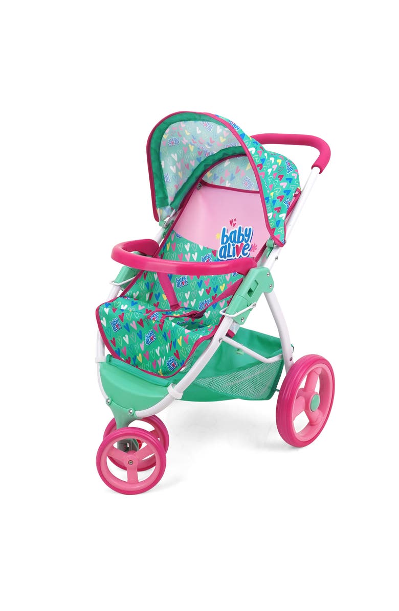 Baby Alive Doll Jogging Stroller, Main, color, Multicolored