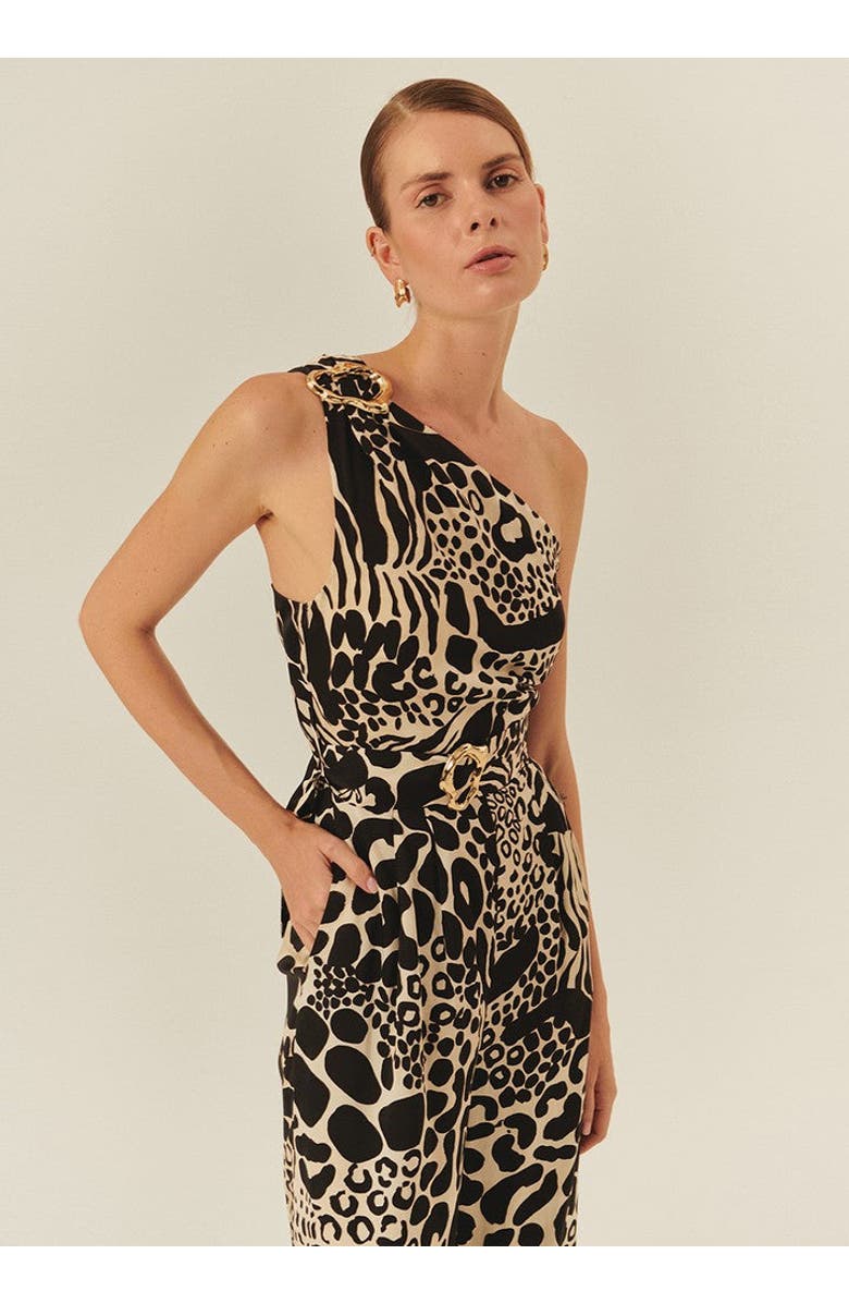 Exquise Katalina Jumpsuit With Belt, Alternate, color, Black