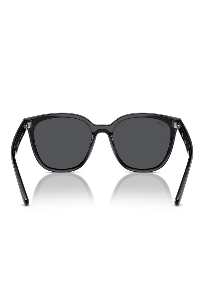 66mm Oversize Irregular Sunglasses, Alternate, color, BLACK