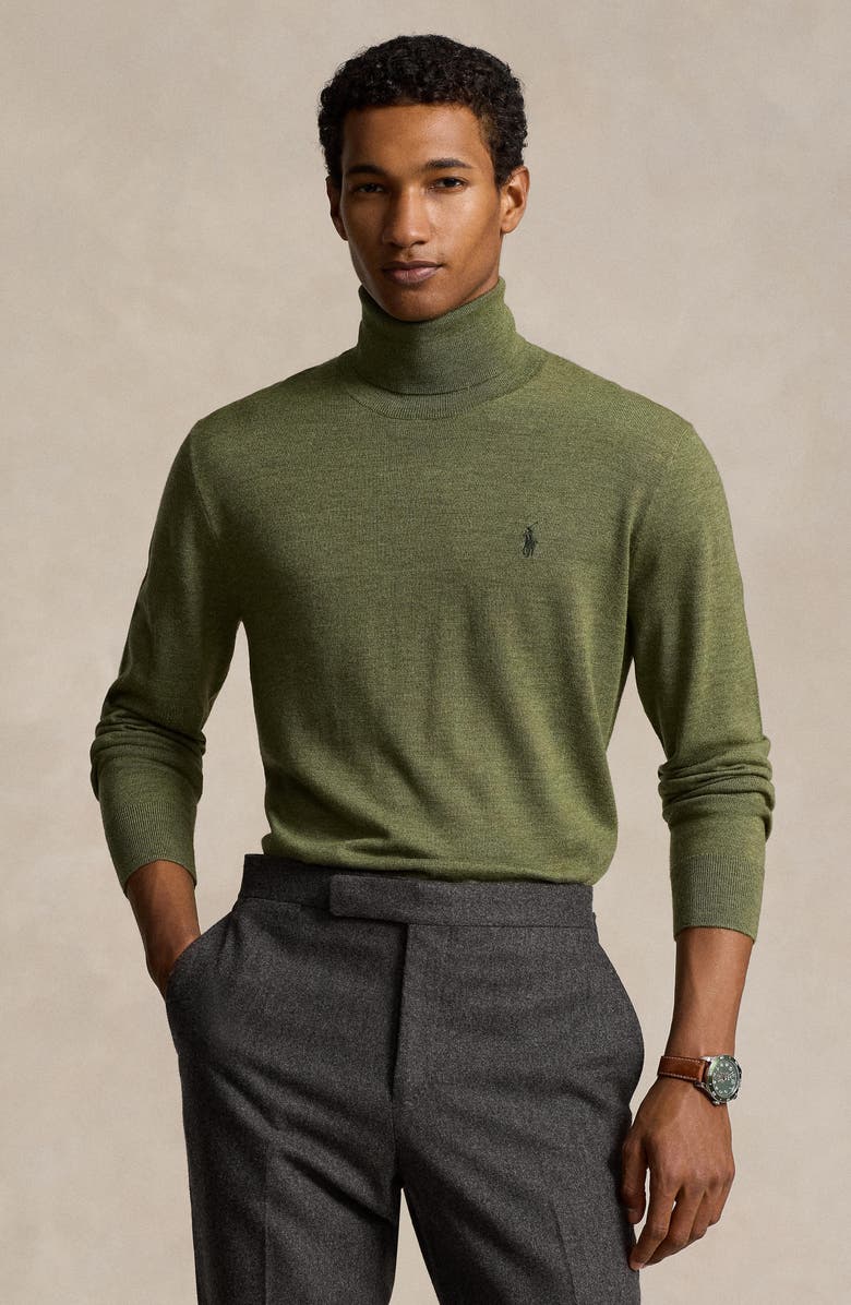 Polo Ralph Lauren Merino Wool Turtleneck Sweater, Alternate, color, 