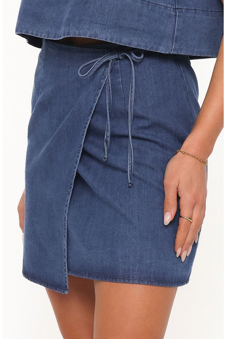 Siena Denim Wrap Skirt, Alternate, color, DENIM WASH