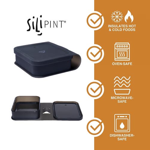 Silipint Silicone Go Go Bowls 2pk Sandwich Size Smoke