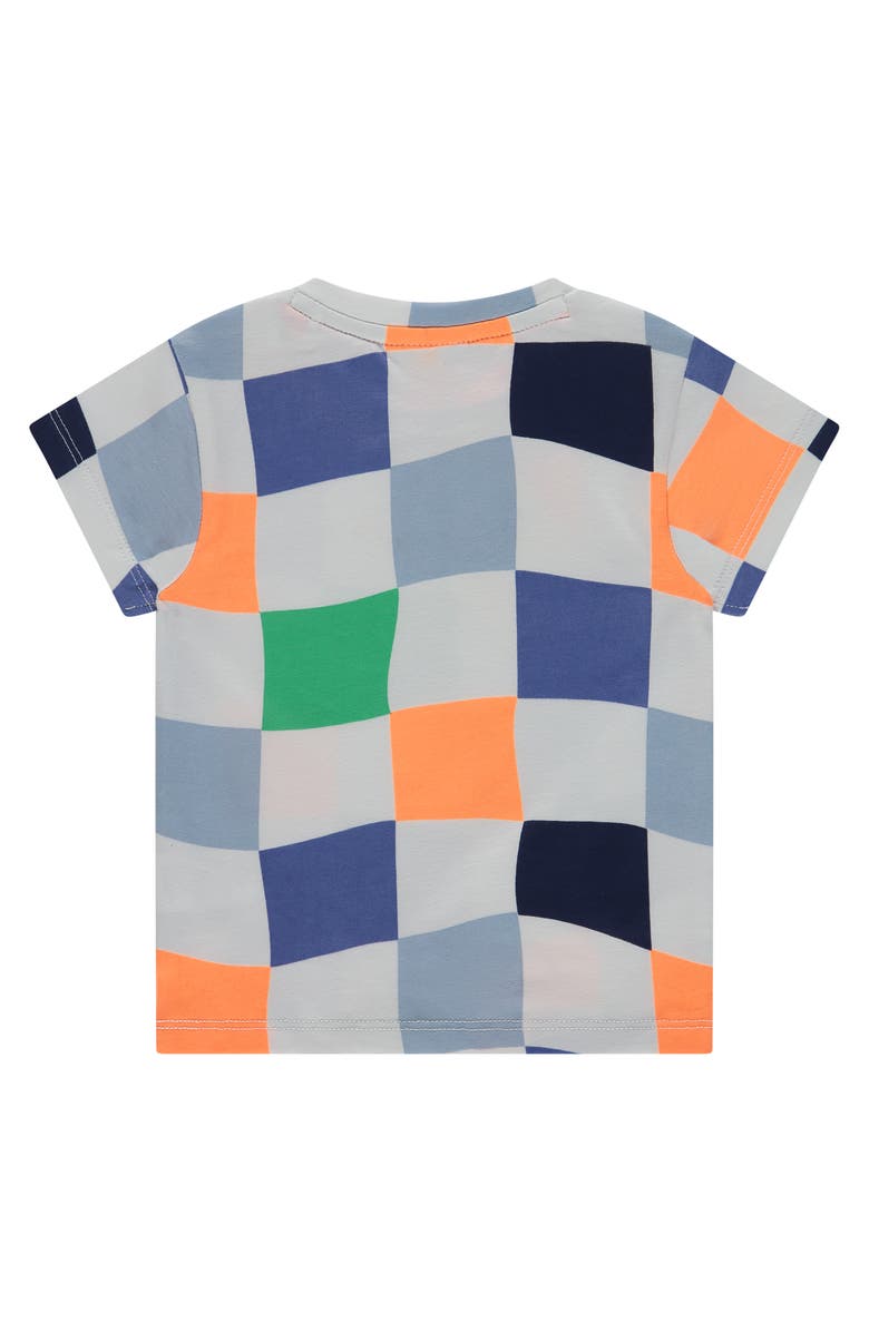 BABYFACE Wavy Checkered Pattern T-Shirt, Alternate, color, Cloud