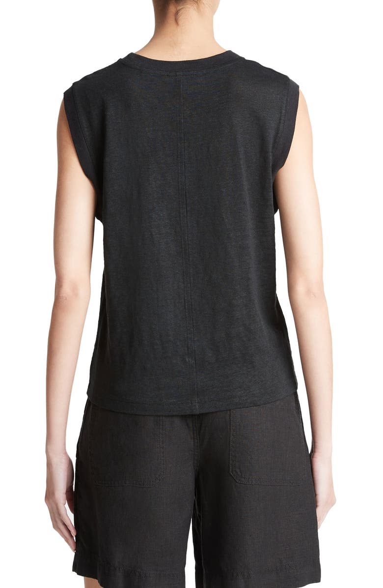 Vince Linen Muscle Tee, Alternate, color,