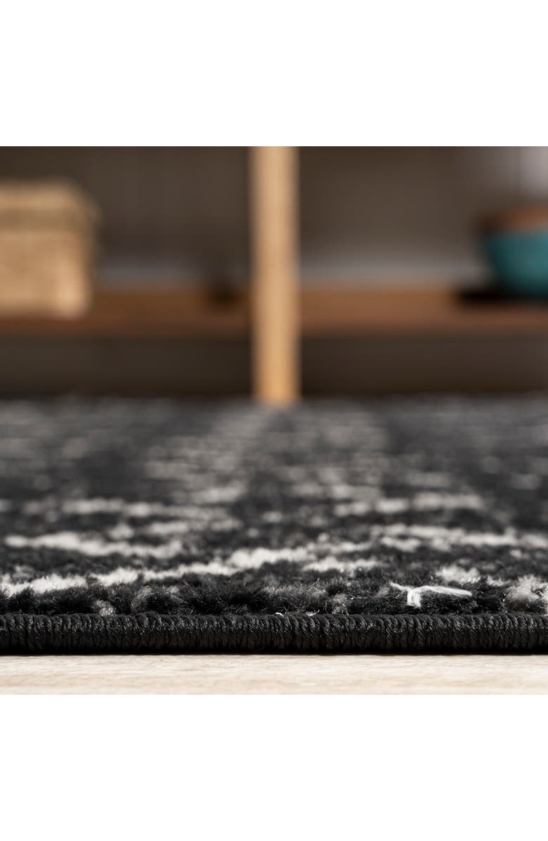 JONATHAN Y Moroccan HYPE Boho Vintage Diamond Area Rug, Alternate, color, Black/Ivory