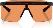 Prada Linea Rossa 140mm Rectangular Shield Sunglasses