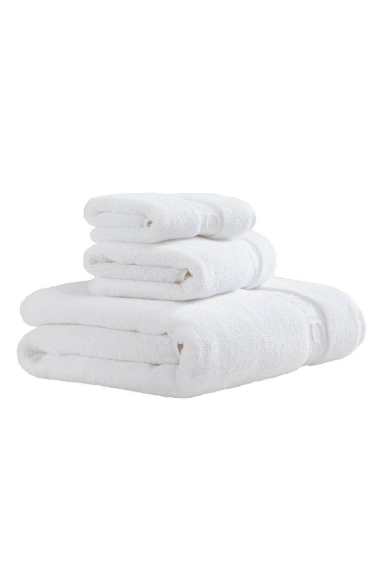 Calvin Klein Home Iconic 3-Piece Towel Set, Main, color, White