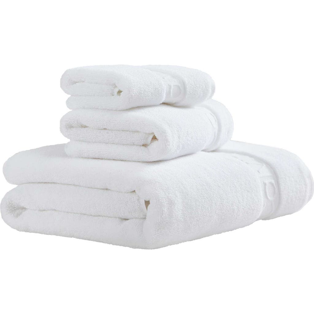 Calvin Klein Home Iconic 3-piece Towel Set In White